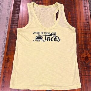 We're getting tacos tank